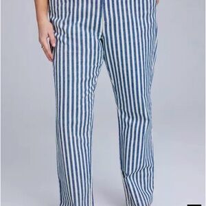 Striped Blue and White Pants